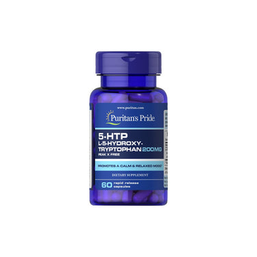 4 - 5-htp 200 mg 60 caps - Puritan's Pride - l-carnitine.